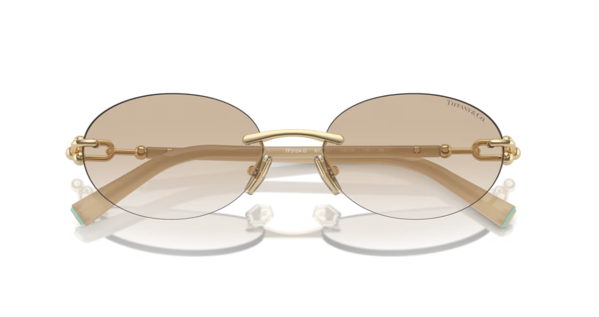 TIFFANY & CO. TF3104D — Frente (hastes abertas)